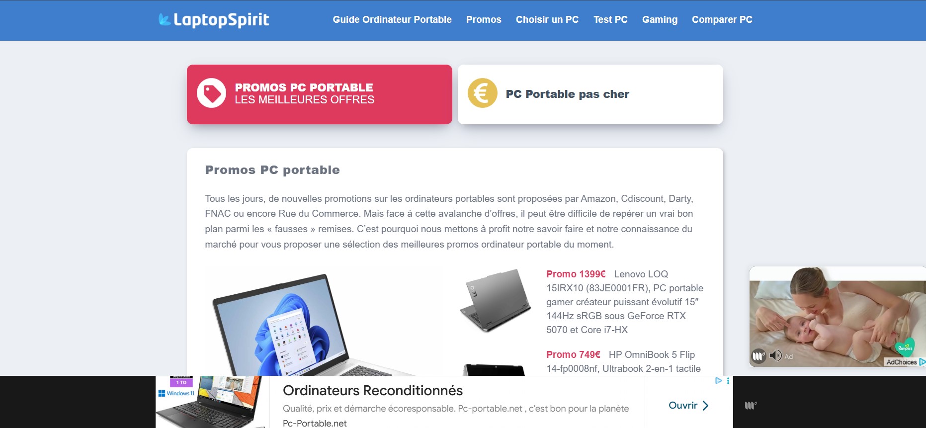 Notre avis sur LaptopSpirit : guide complet du site de référence
