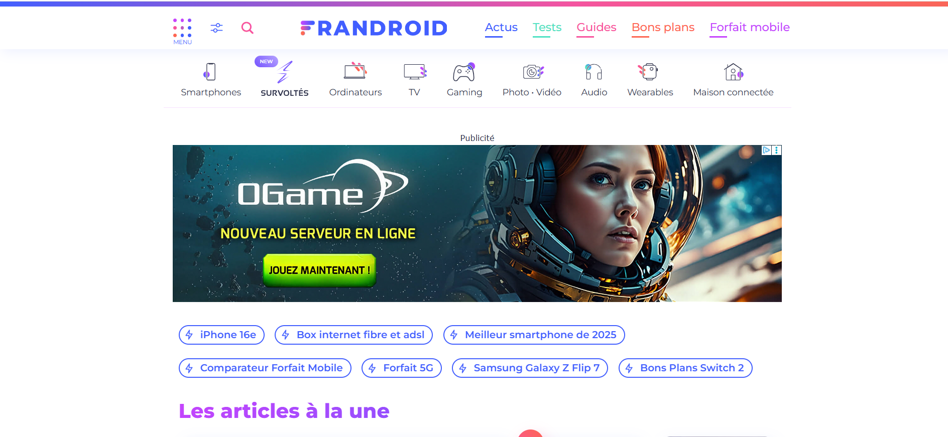 Frandroid : le média français qui décrypte la tech et les télécoms